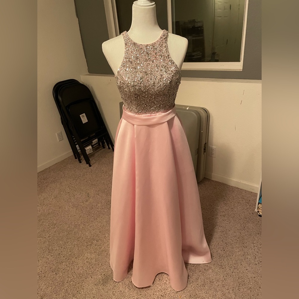 JVN size 0 pink gown